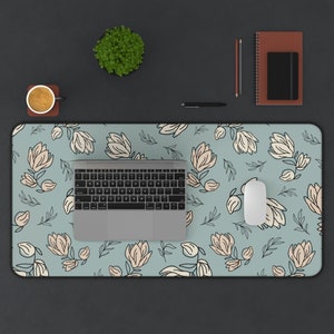 Large Mouse Pad | Desk Accessories | Desk Mat | Minimalist Mouse Pad | Desk Protector | Office Gift For Her | Office Desk Mat| Floral mat