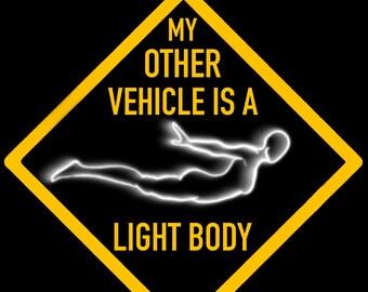 Woman Astral Projection T-Shirt: My Other Vehicle is a Light Body, Spiritual OBE - Consciousness Manifestation Tee