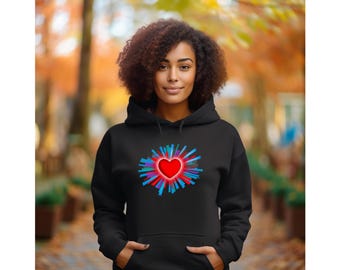 Be Love Radiant Heart Hoodie | Manifestation Apparel | Law of Attraction Gift