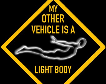 Men’s Astral Projection T-Shirt: My Other Vehicle is a Light Body, Spiritual New Age OBE - Consciousness Manifestation Tee