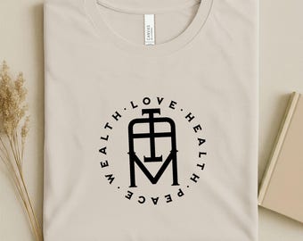 I AM Love Health Wealth Peace T-Shirt | Manifestation Apparel | Identity Upgrade