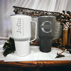 Laser Engraved Tumbler, Custom Tumbler for Men, Personalized Tumbler, Personalized mug, Groomsmen Gift, Birthday Gift, Christmas Present