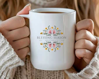 Religious Ceramic Mug, Christian Bible Verse Drinkware, Inspirational Coffee Cup, Galatians 6:9 Scripture Tea Mug, Motivational Gift Cup