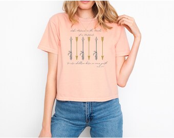 Women's Scriptural Arrows Boxy Tee, Momma Shirt