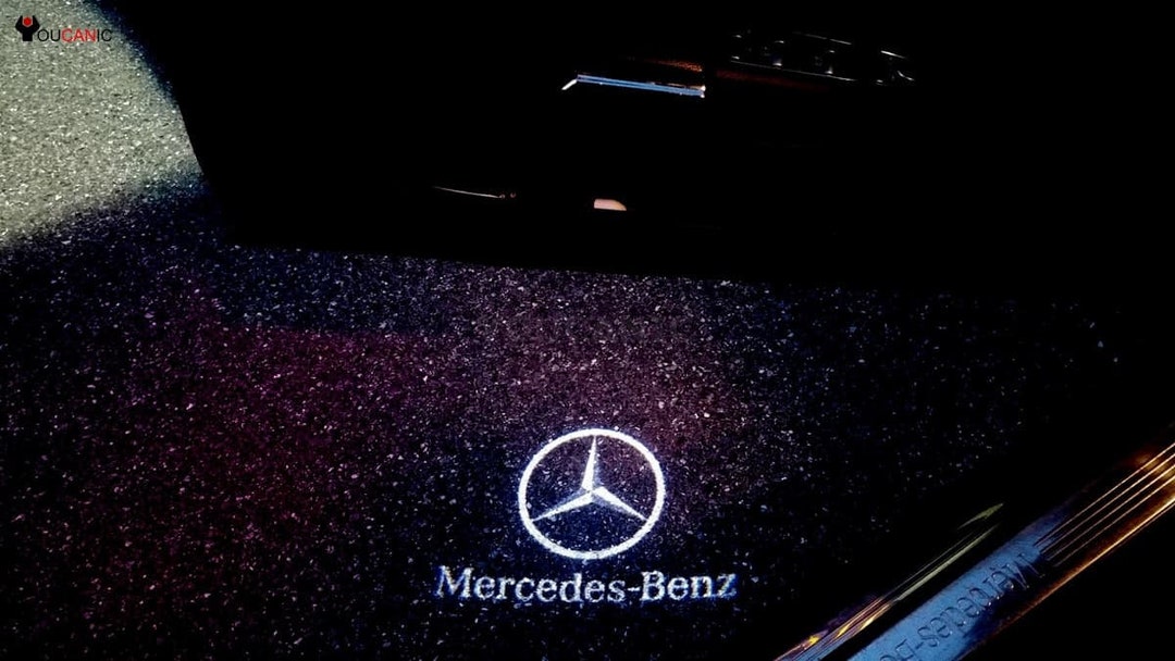 2x Mercedes Logo Shadow Light Door LED Projector Ghost Laser for E/C