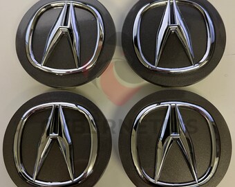 Acura set of 4 gray chrome wheel center caps  4pcs 69mm 2.71" tire hub usa