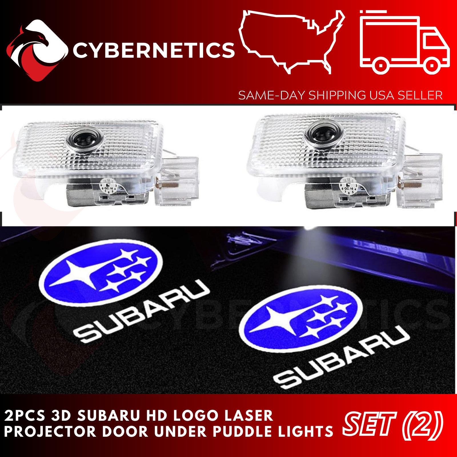 Subaru LED-Tür-Logo-Projektor-Satz von 2pcs