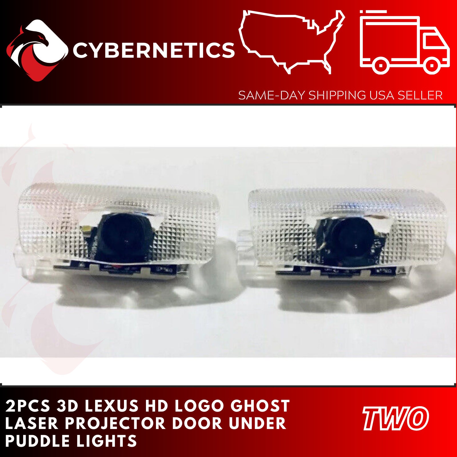 2 Stück 3D Lexus Geist-Laser-Projektor Tür unter Pfütze Lichter es ls lx rx  gx - .de