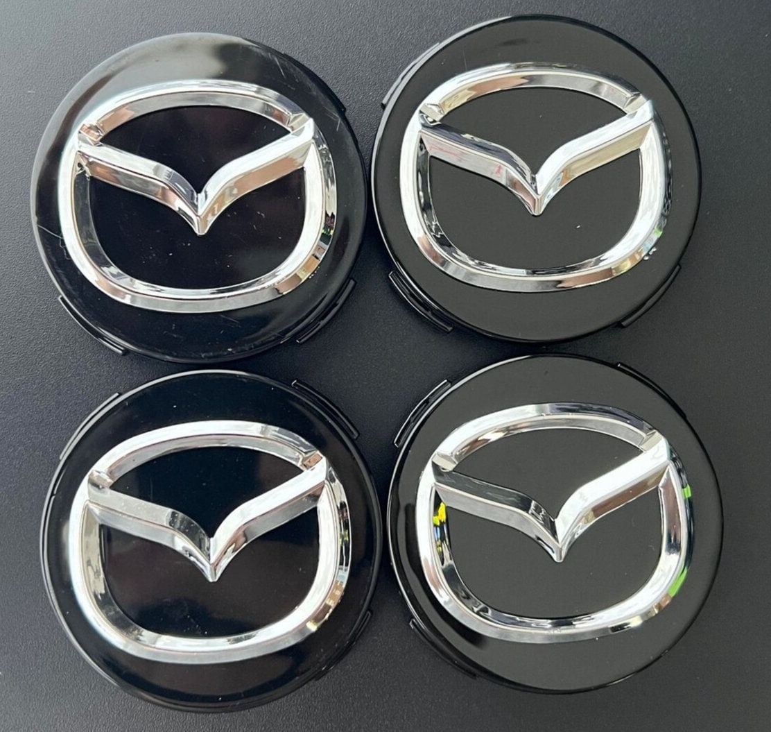 4 Stück 60mm Auto-Nabenkappen für Mazda- 2 3 6 MX-5 MX-30 CX-3 CX