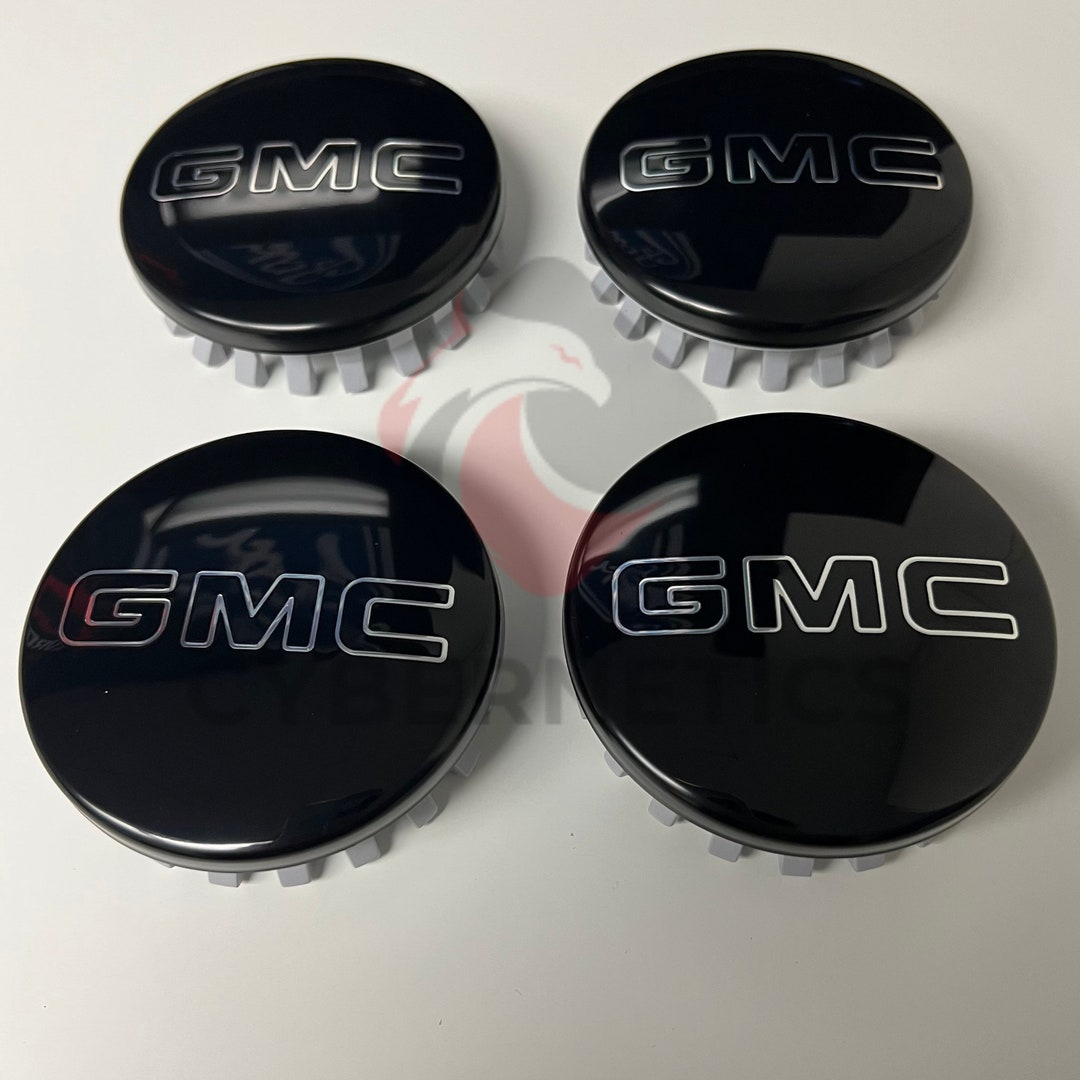 NEW 4PC GMC Black 83MM Center Wheel Caps Sierra Yukon Denali Etsy