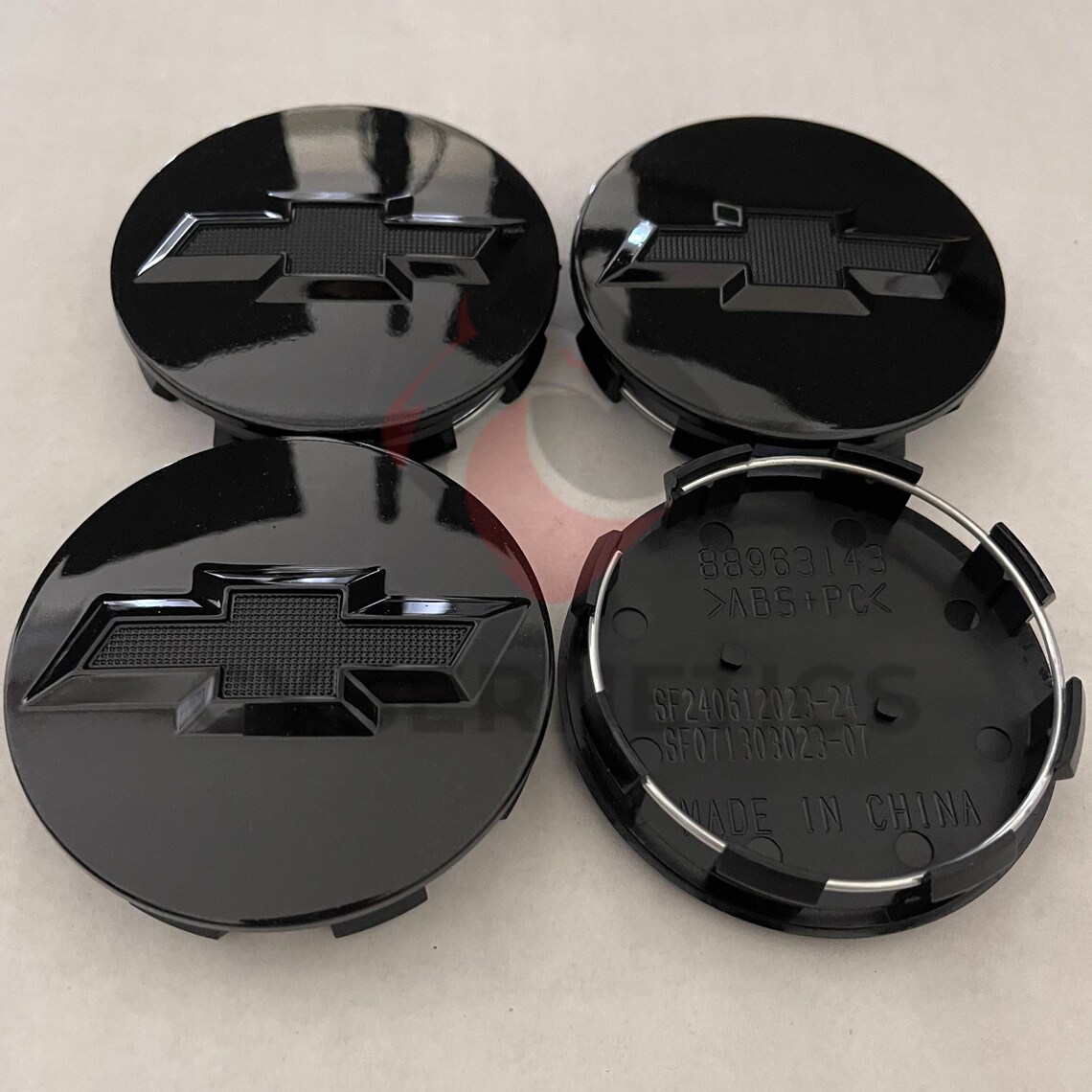 NEW 4PC Chevy Gloss Black 83MM Center Wheel Caps Tahoe Etsy