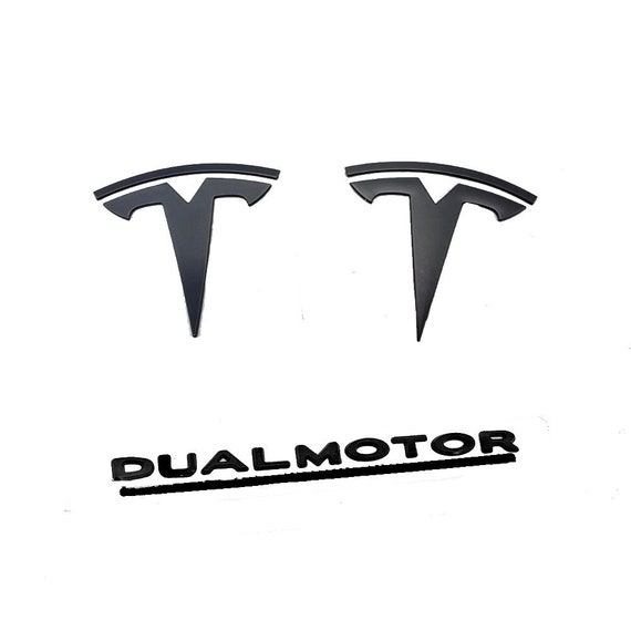 Tesla Model Y - Front & Rear Emblem T Decal Sticker | Genuine 3M Vinyl |  Color