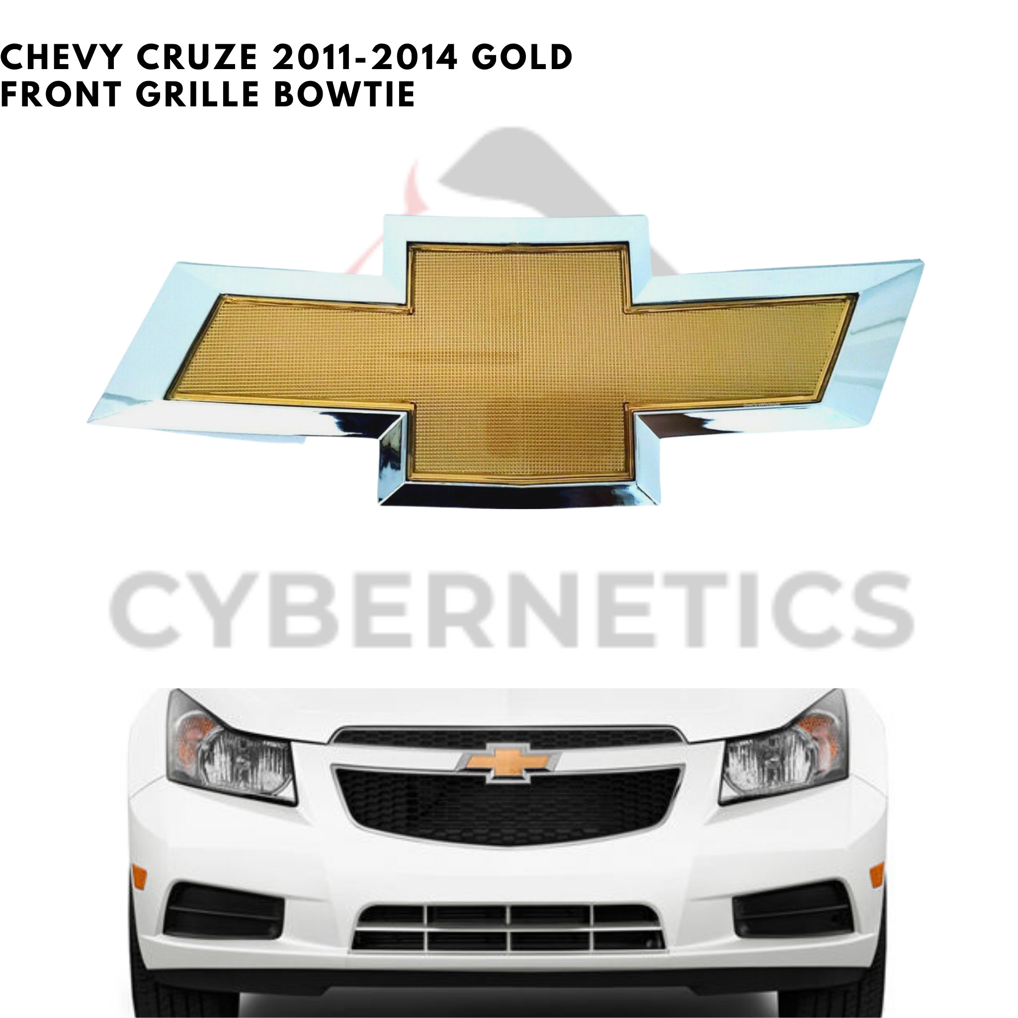 NEU Chevy Cruze 2011-2014 vorne GOLD Kühlergrill Emblem Logo Abzeichen -  .de