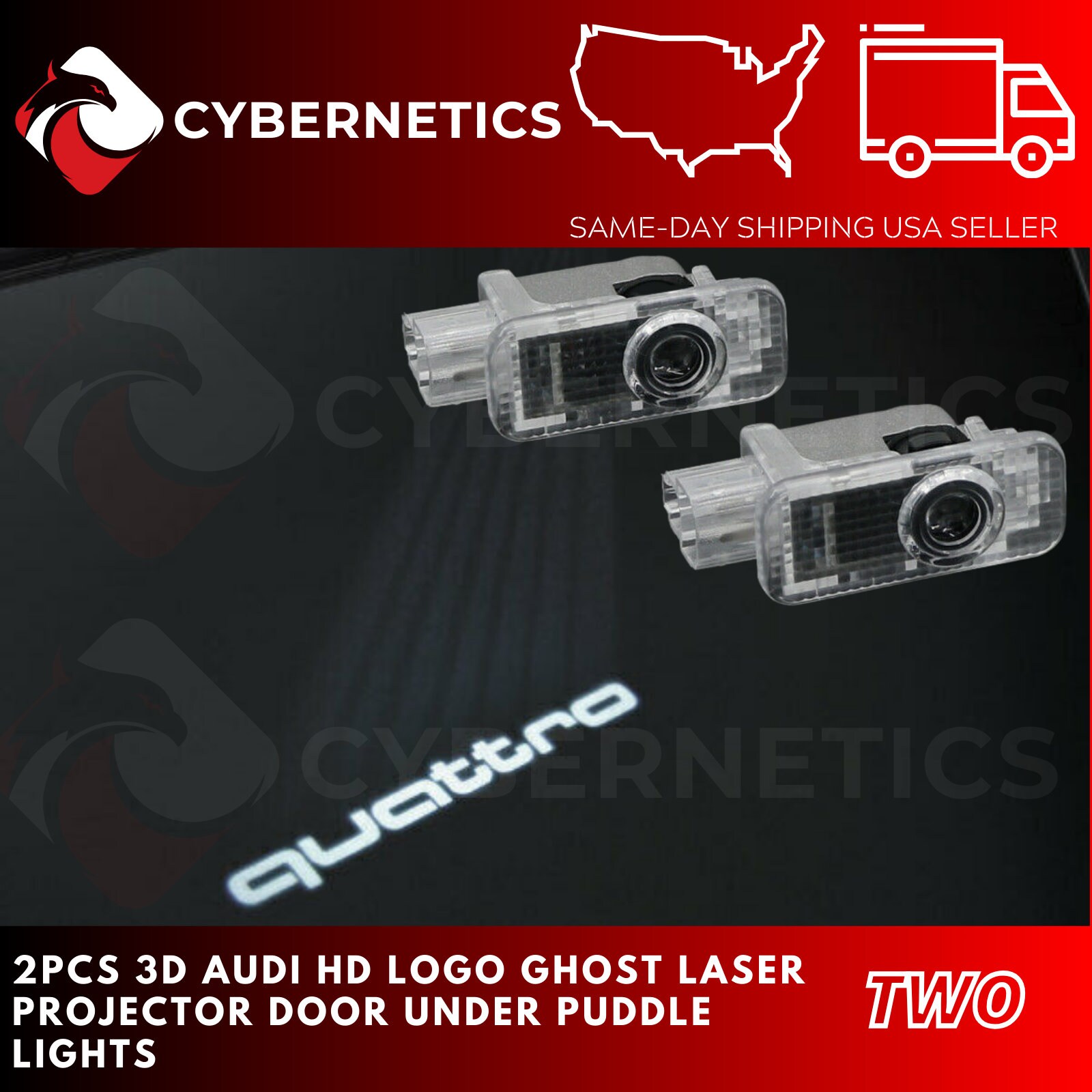 2 pièces PORTE DE PROJECTEUR LASER LOGO FANTÔME SOUS LUMIÈRES DE PISCINE  POUR AUDI S line A4 A3 A6 C5 Q7 Q5 A1 A5 80 TT A8 Q3 A7 R8 RS B6 B7 B8 S3 S4