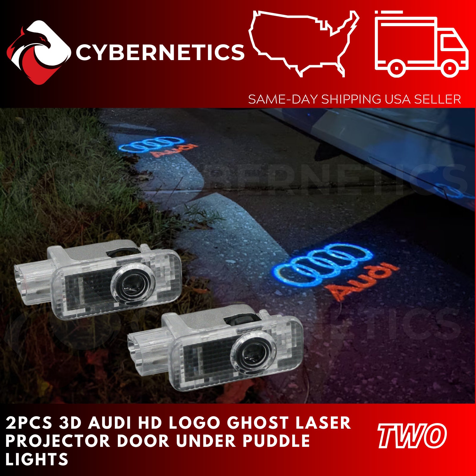 Audi car door projector lights deals