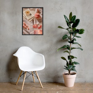 Arte mural estético peach hue mood board (High-res)