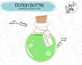 Potion Bottle Cookie Cutter - Halloween - Holidays - 3D Printed Cookie Cutter