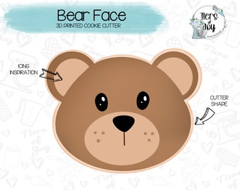 Bear Cookie Cutter - Baby Shower - Can Bearly Wait - 3D Printed Cookie Cutter