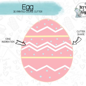 Egg Cookie Cutter - Easter - Holidays - 3D Printed Cookie Cutter