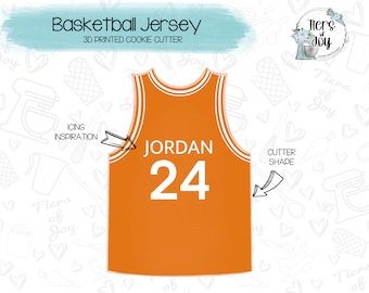 Basketball Jersey Cookie Cutter - Sports - Basketball - 3D Printed Cookie Cutter