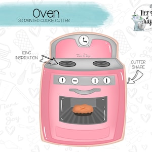 Oven / Stove Cookie Cutter - Baker / Kitchen - 3D Printed Cookie Cutter
