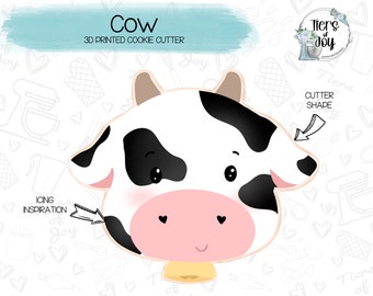 Cow Cookie Cutter - Farm - Animals - 3D Printed Cookie Cutter