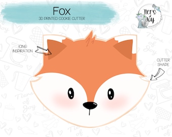 Fox Cookie Cutter - Woodland Creatures - Animals - 3D Printed Cookie Cutter