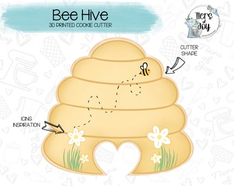 Bee Hive Cookie Cutter - Baby Shower - 3D Printed Cookie Cutter