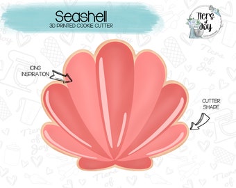 Seashell / Shell Cookie Cutter - Under the Sea - 3D Printed Cookie Cutter