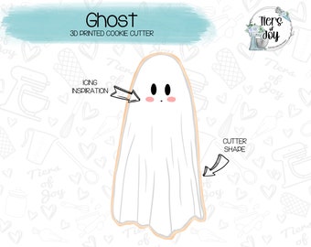 Ghost Cookie Cutter - Halloween - Holidays - 3D Printed Cookie Cutter