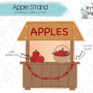 Fruit & Veggie Stand Cookie Cutter - Fall - 3D Printed Cookie Cutter