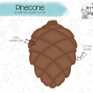 Pinecone Cookie Cutter - Nature - 3D Printed Cookie Cutter