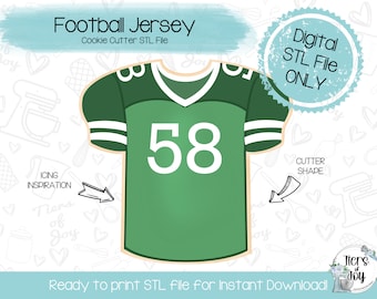 Koekjesuitsteker voetbalshirt STL – 3D-printerbestand (digitale download)