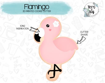 Flamingo Cookie Cutter - Summer - Animals - 3D Printed Cookie Cutter