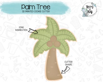 Palm Tree Cookie Cutter - Summer - Nature - 3D Printed Cookie Cutter
