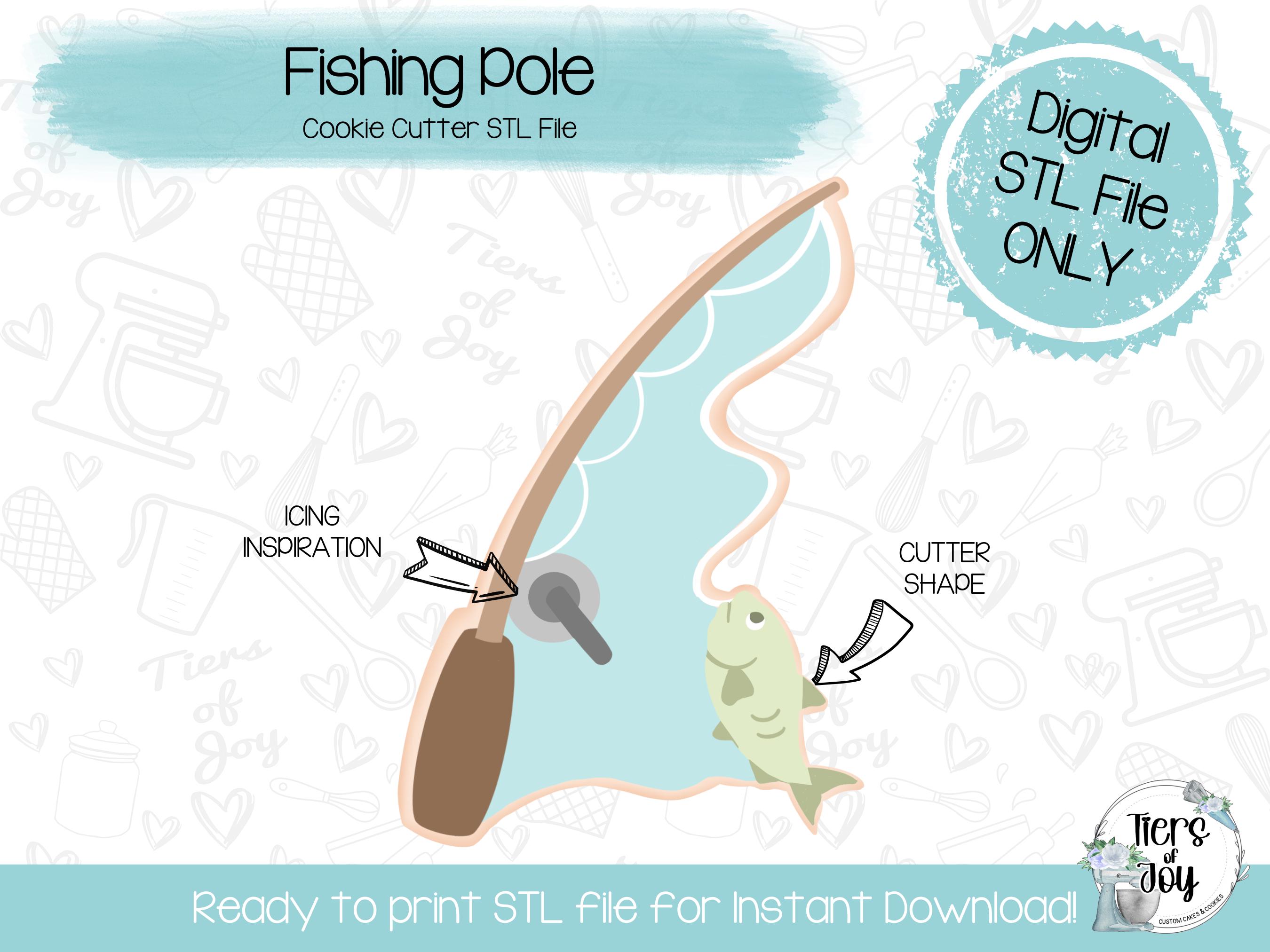 Fishing Pole 3d Print - Etsy