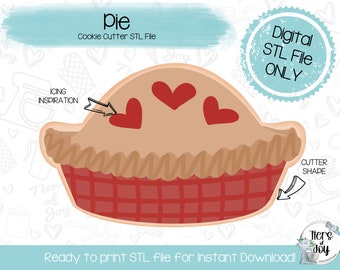 Apple Pie Cookie Cutter STL – 3D Printer File (Digital Download)