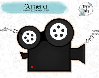 Movie Camera Cookie Cutter - 3D Printed