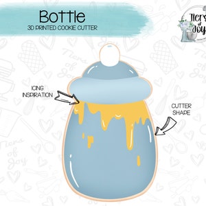 Baby Bottle Cookie Cutter - Baby Shower - 3D Printed Cookie Cutter