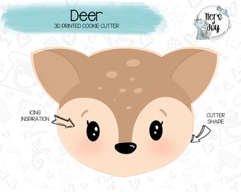 Deer Cookie Cutter - Woodland Creatures - Animals - 3D Printed Cookie Cutter