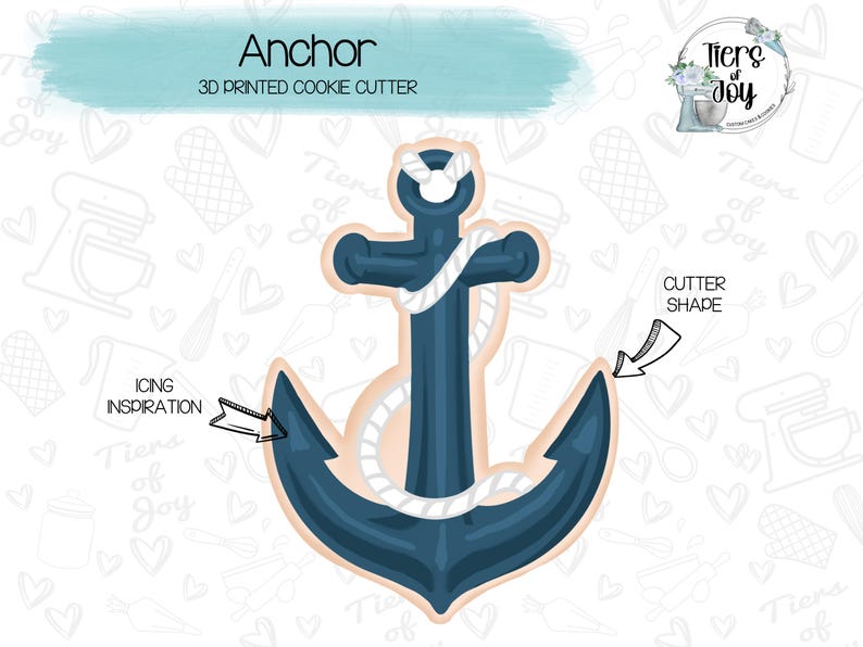 Anchors Aweigh Cookie Cutters Set of 6 - Ship, Cruise, Navy, Sailor ...