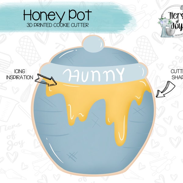Honey Pot Cookie Cutter - Baby Shower - 3D Printed Cookie Cutter