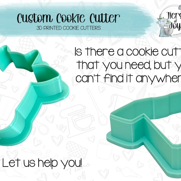 Custom Cookie Cutter - Outline Only - 3D Printed Cookie Cutter