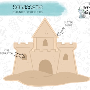 Sandcastle Cookie Cutter - Summer - Beach Vibes - 3D Printed Cookie Cutter