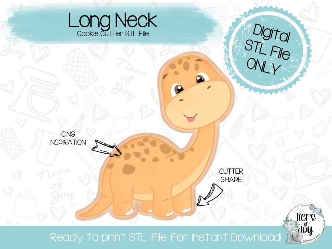 Long Neck Cookie Cutter STL – 3D Printer File (digital Download) - Etsy