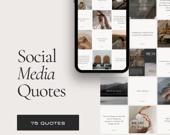 Motivational Quote Templates: Minimalist Instagram Design (Canva)