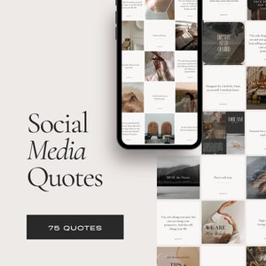 Social Media Quotes Template, Instagram Template, Social Media Templates, motivational quotes, holistic coaches, life coaches, canva