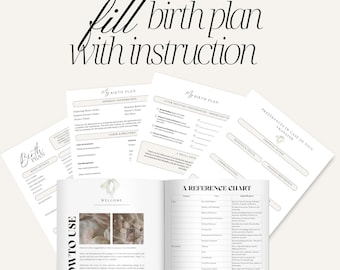 Printable Birth Plan Template: Simple Birthing Preferences, New Mom, Doula (PDF Download)