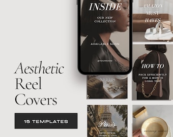 Aesthetic Instagram Reel Covers, Canva Templates (15)