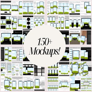150 Canva Mockup Templates: Digital Product Mockups (Digital Download)